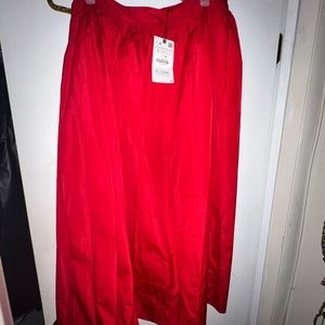 Zara “long balloon skirt”.